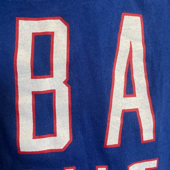 MLB Chicago Cubs Baseball PINK Victoria’s Secret Women's V Neck Top Blue Red - Picture 4 of 4